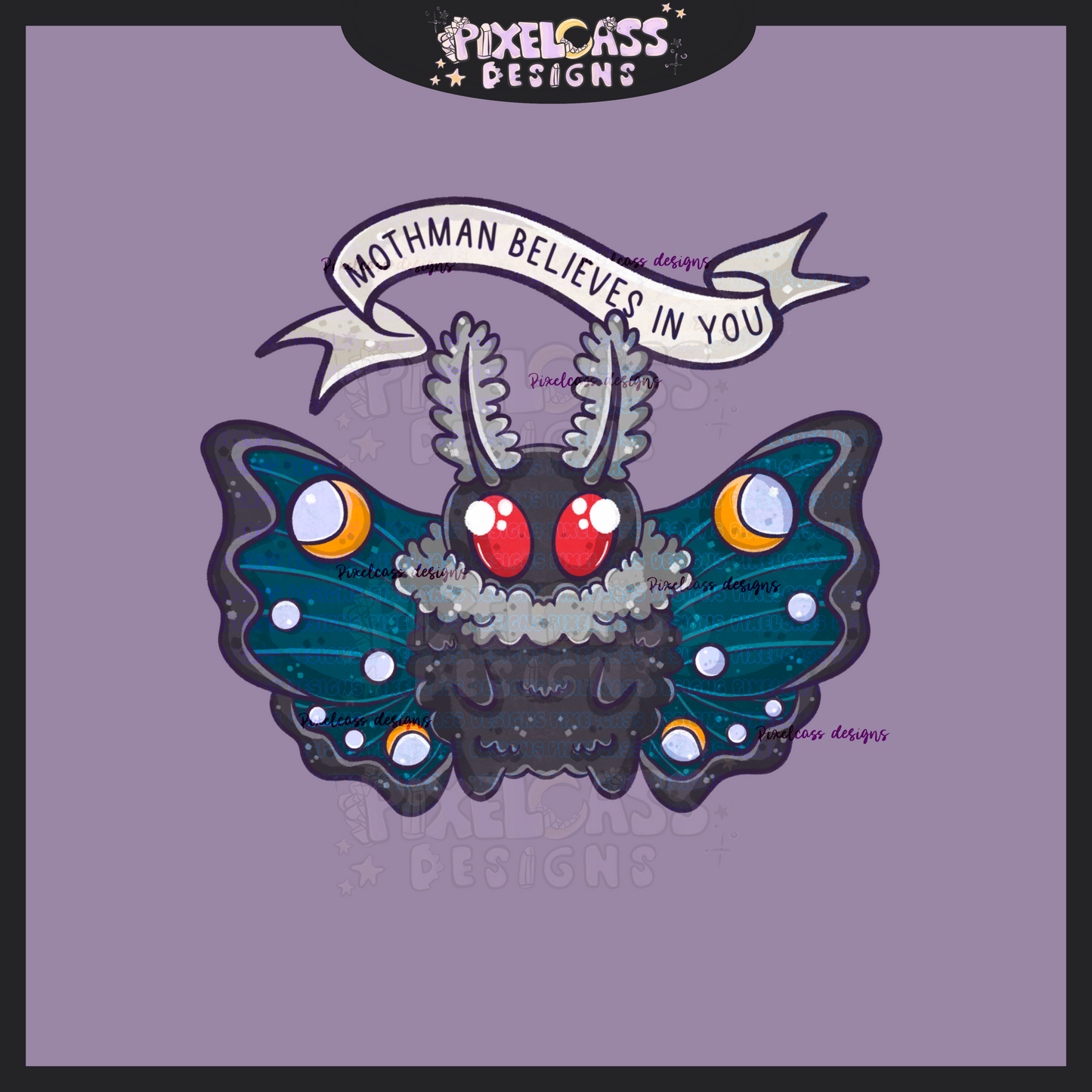 Mothman Believes In You PNG SUBLIMATION
