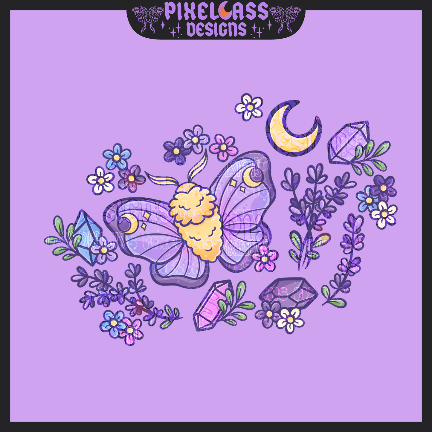 Mothy Lavender PNG SUBLIMATION