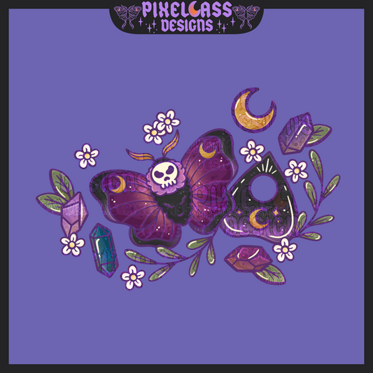 Mothy Skulls PNG SUBLIMATION