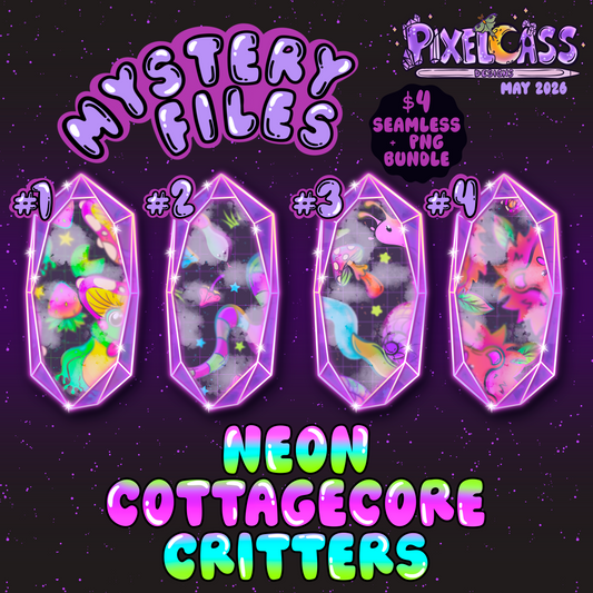 Neon Cottagecore Critters - May 2026 Mystery Sale