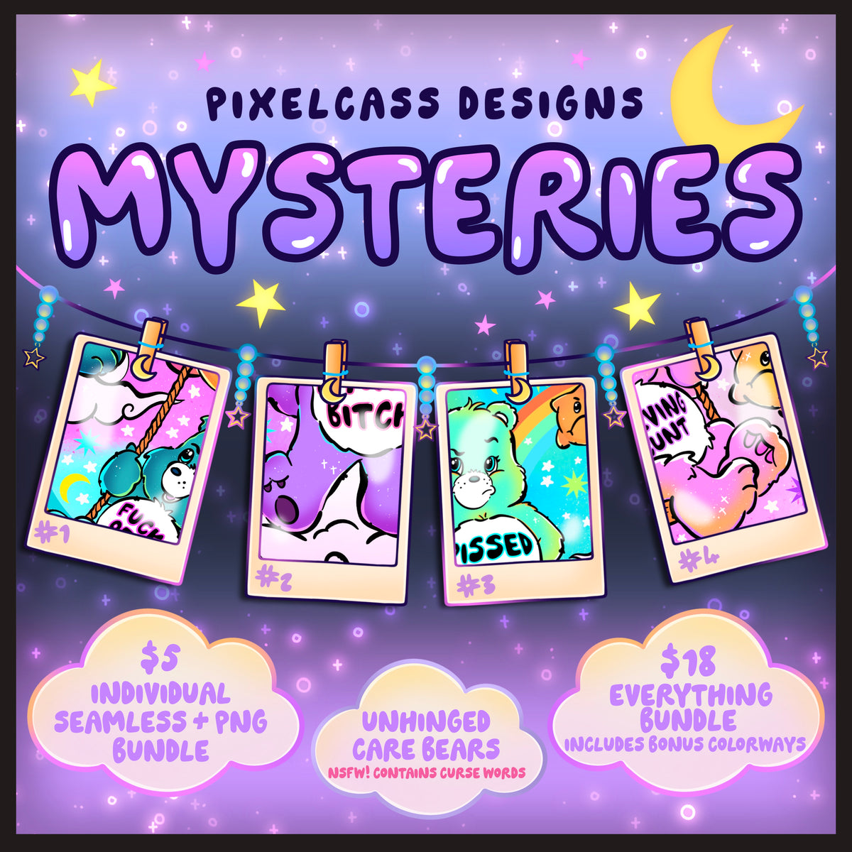 Unhinged Care Bears - October 2026 Mystery Sale