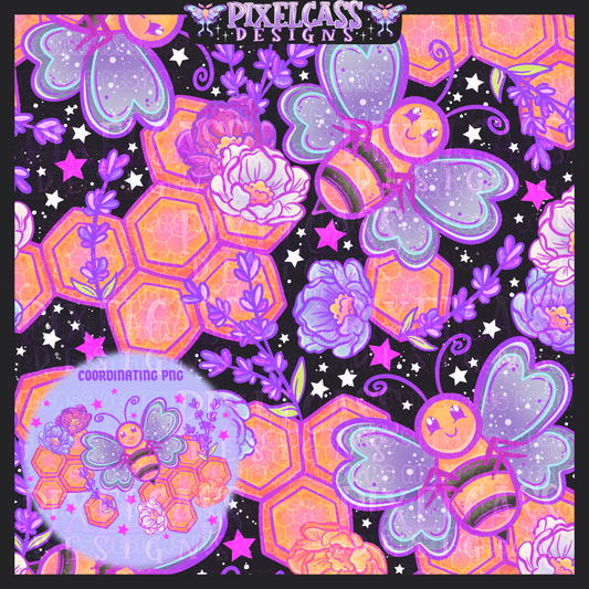 Neon Spring Bees - February '26 Spring Mystery #2