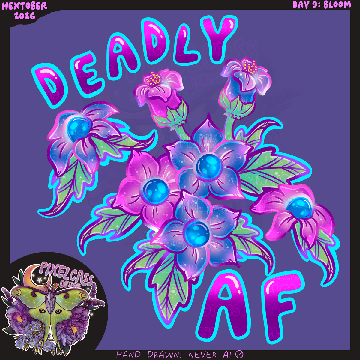 Nightshade Bloom PNG SUBLIMATION [Hextober 2026]