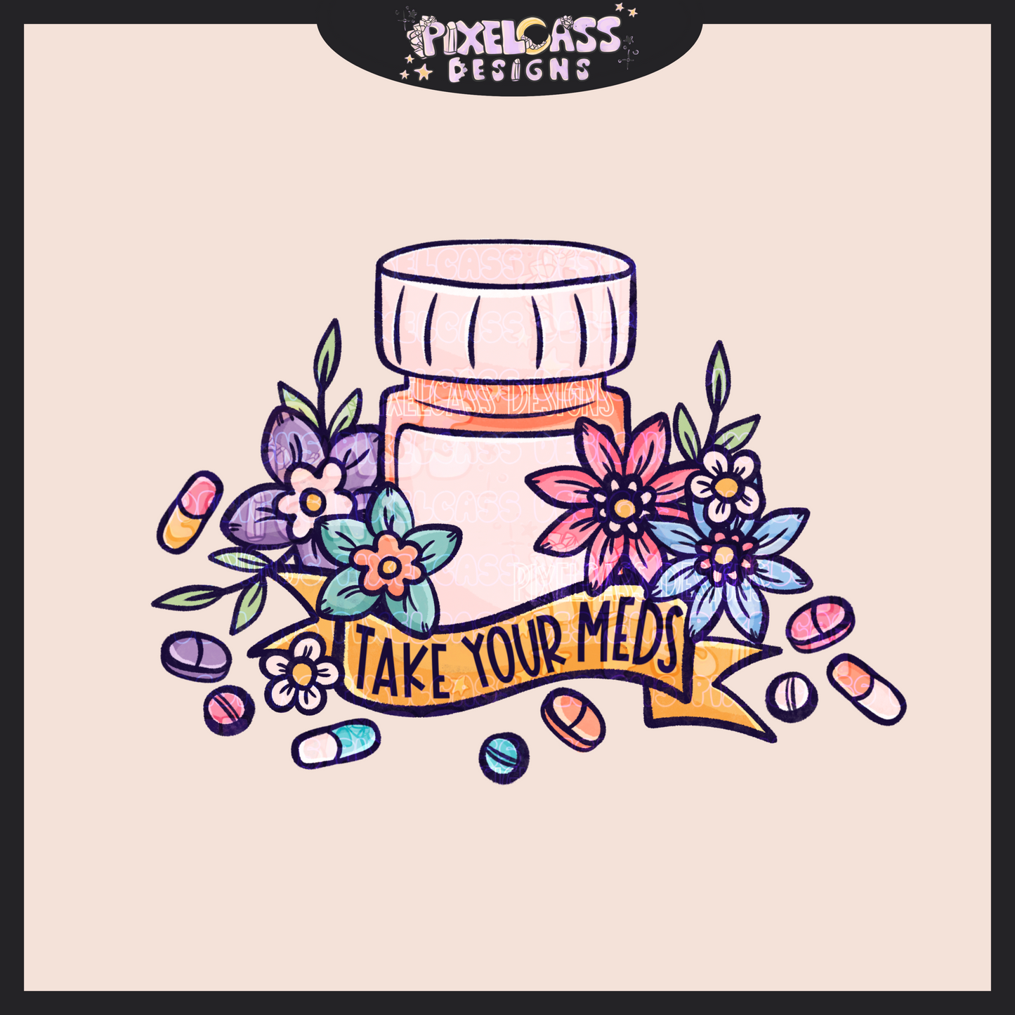 Pastel Meds PNG SUBLIMATION