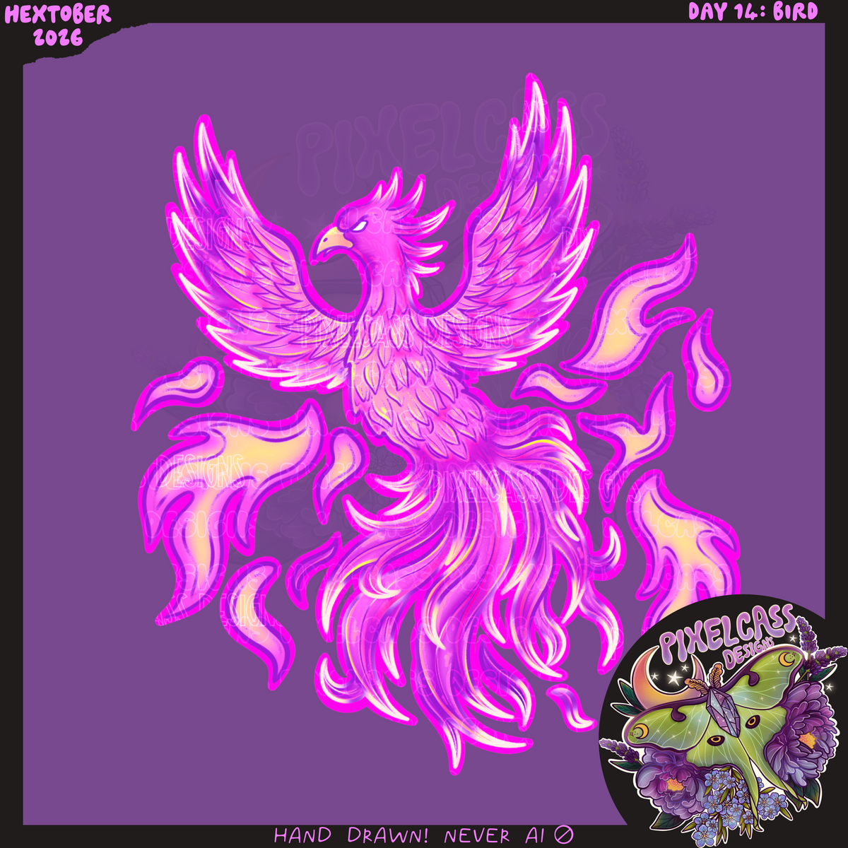 Phoenix Bird PNG SUBLIMATION [Hextober 2026]