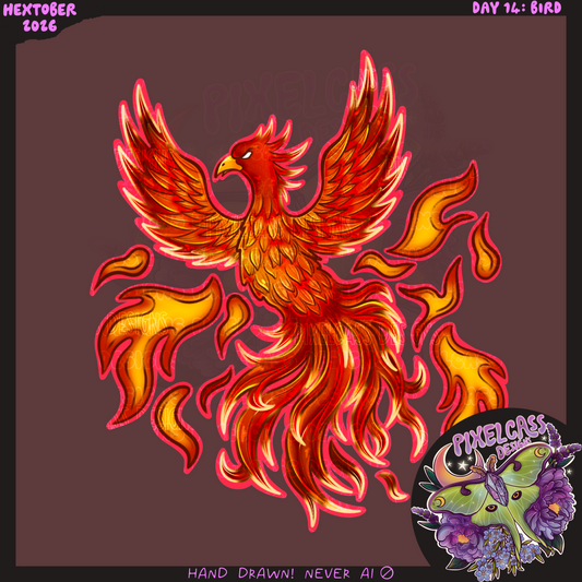 Phoenix Bird PNG SUBLIMATION [Hextober 2026]