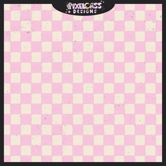 Pink & Cream Checkers