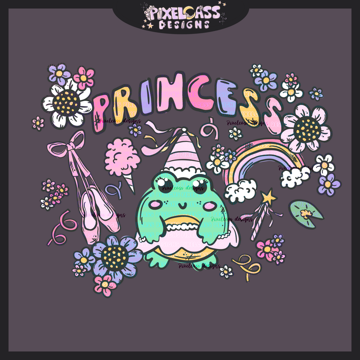 Princess Frogs PNG SUBLIMATION