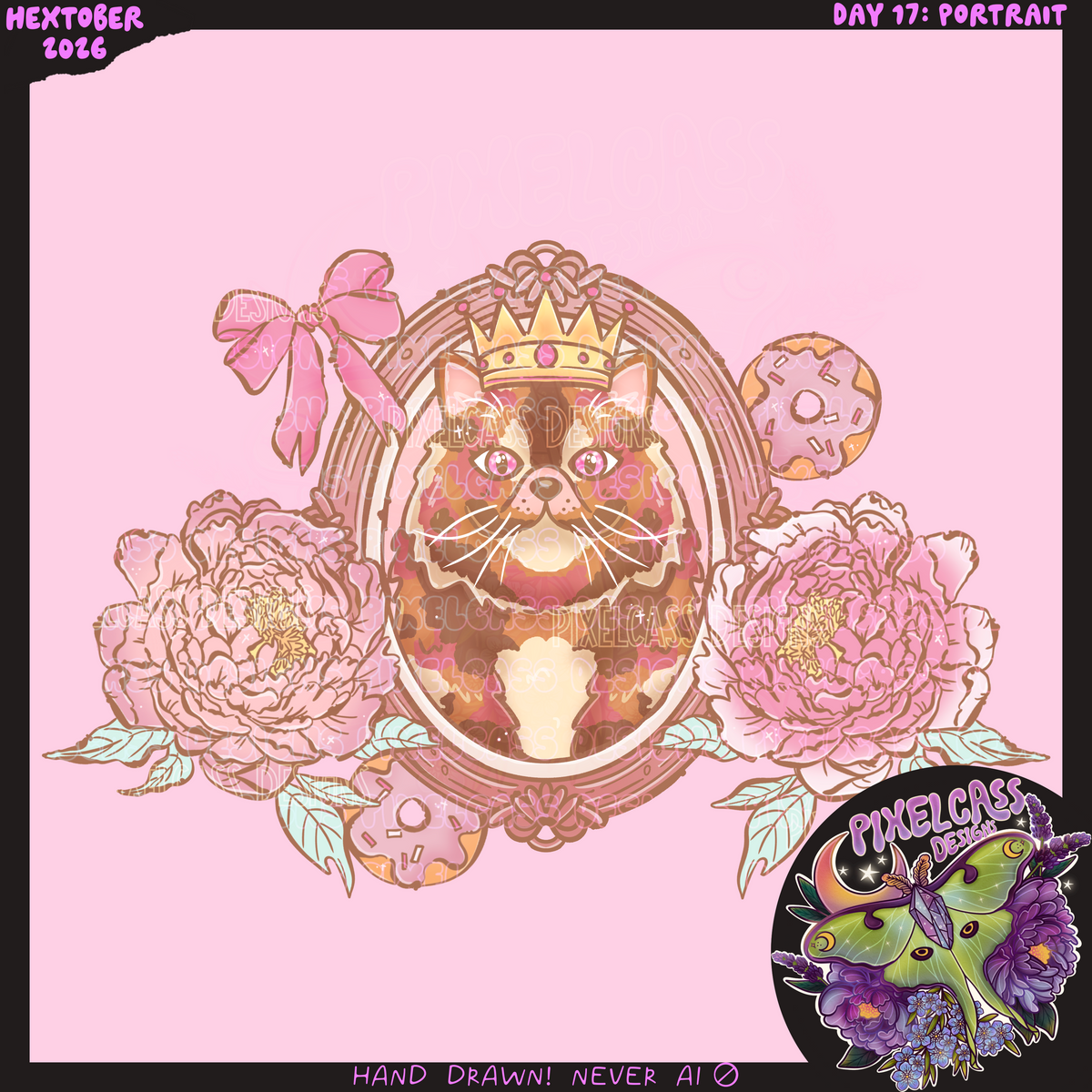 Princess Donut Portrait PNG SUBLIMATION [Hextober 2026]