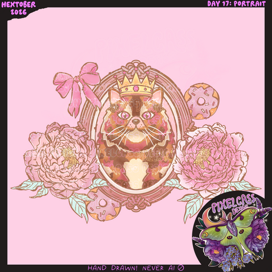 Princess Donut Portrait PNG SUBLIMATION [Hextober 2026]