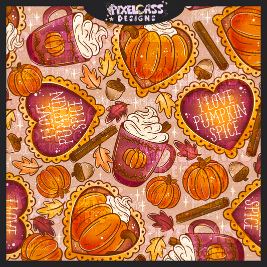 Pumpkin Spice Tattoo Hearts