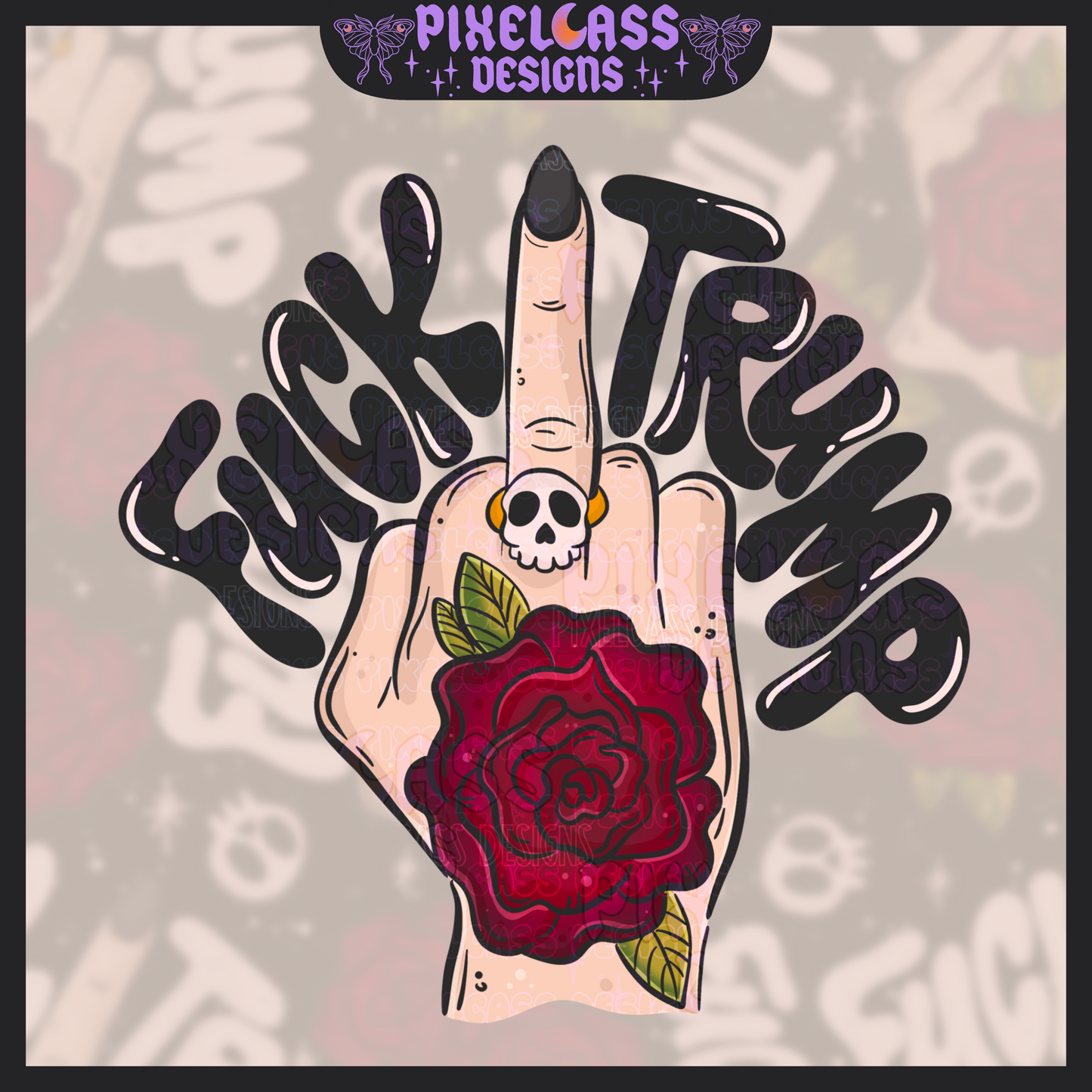 Rosey Fvck Trump PNG SUBLIMATION