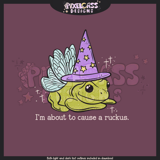 Froggy Ruckus PNG SUBLIMATION