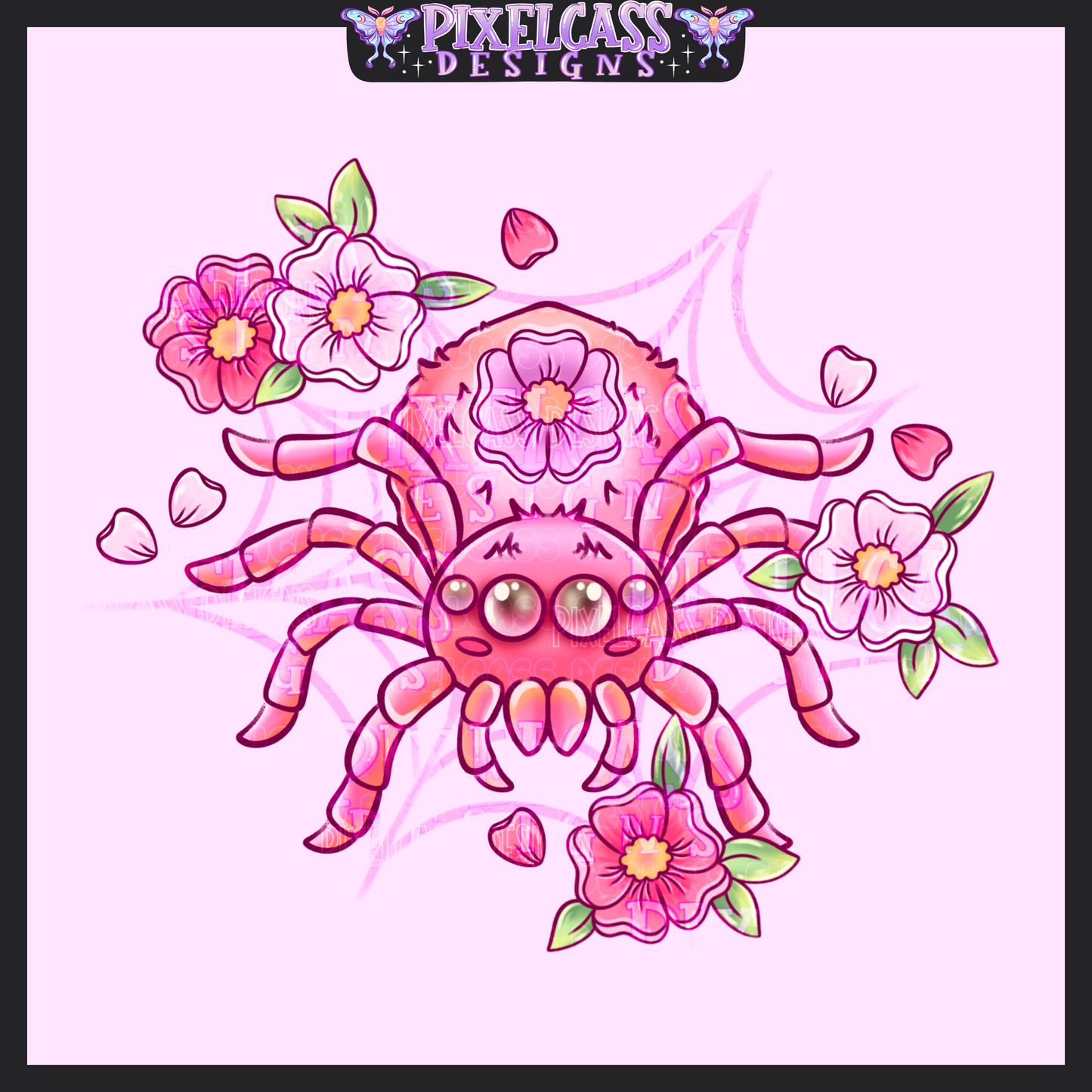Sakura Spiders PNG SUBLIMATION
