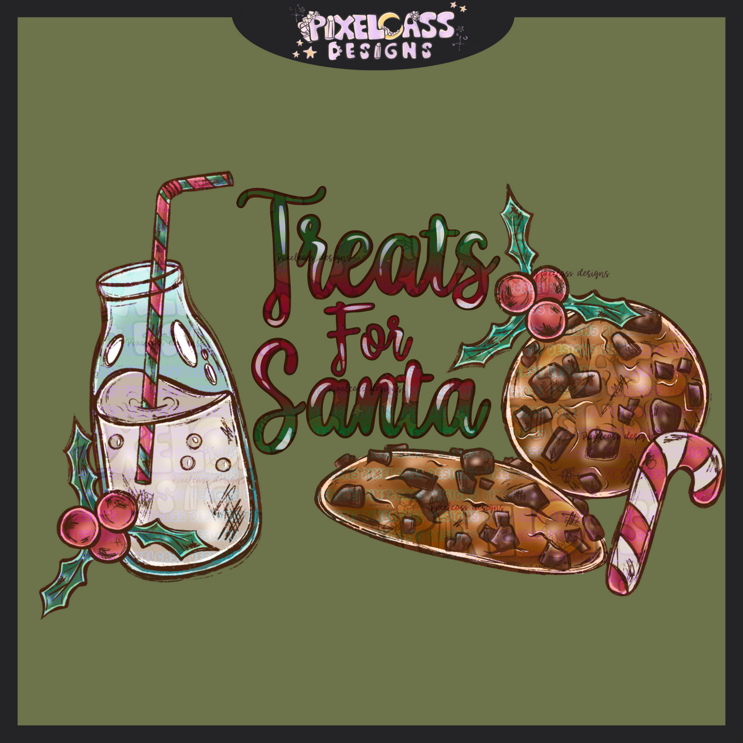 Santa's Snacks PNG SUBLIMATION