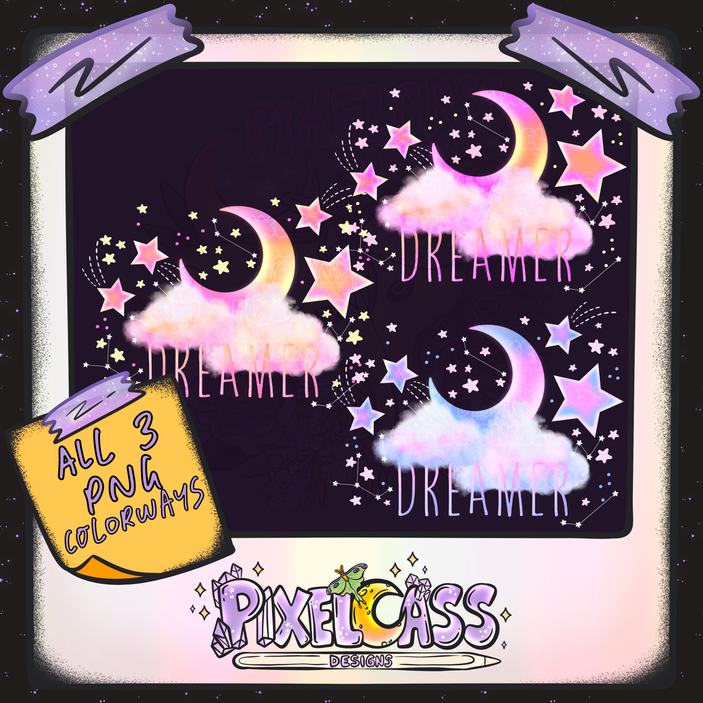 Dreamy Starfall PNG SUBLIMATION
