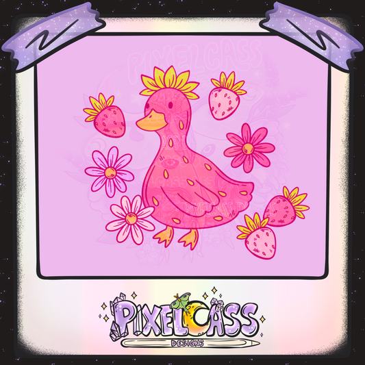 Strawberry Ducks PNG SUBLIMATION