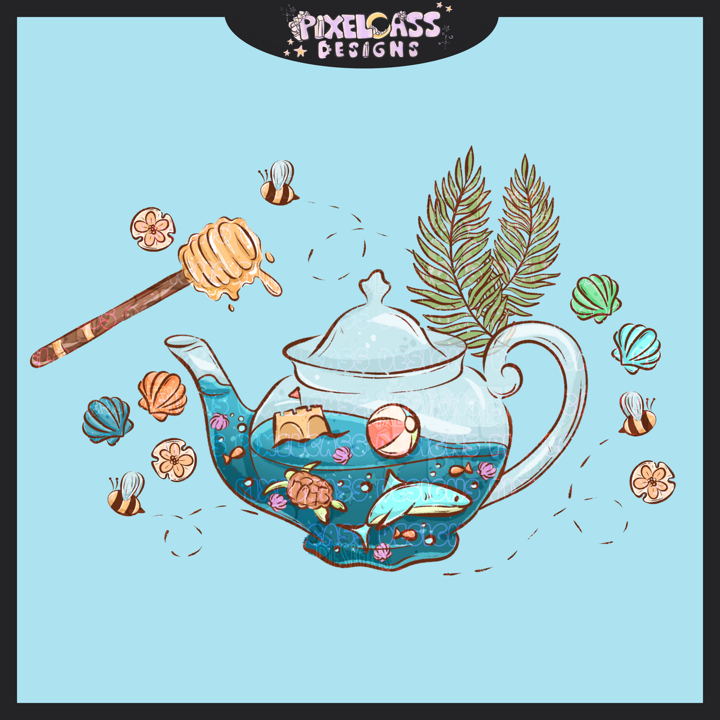 Summer Tea Time PNG SUBLIMATION