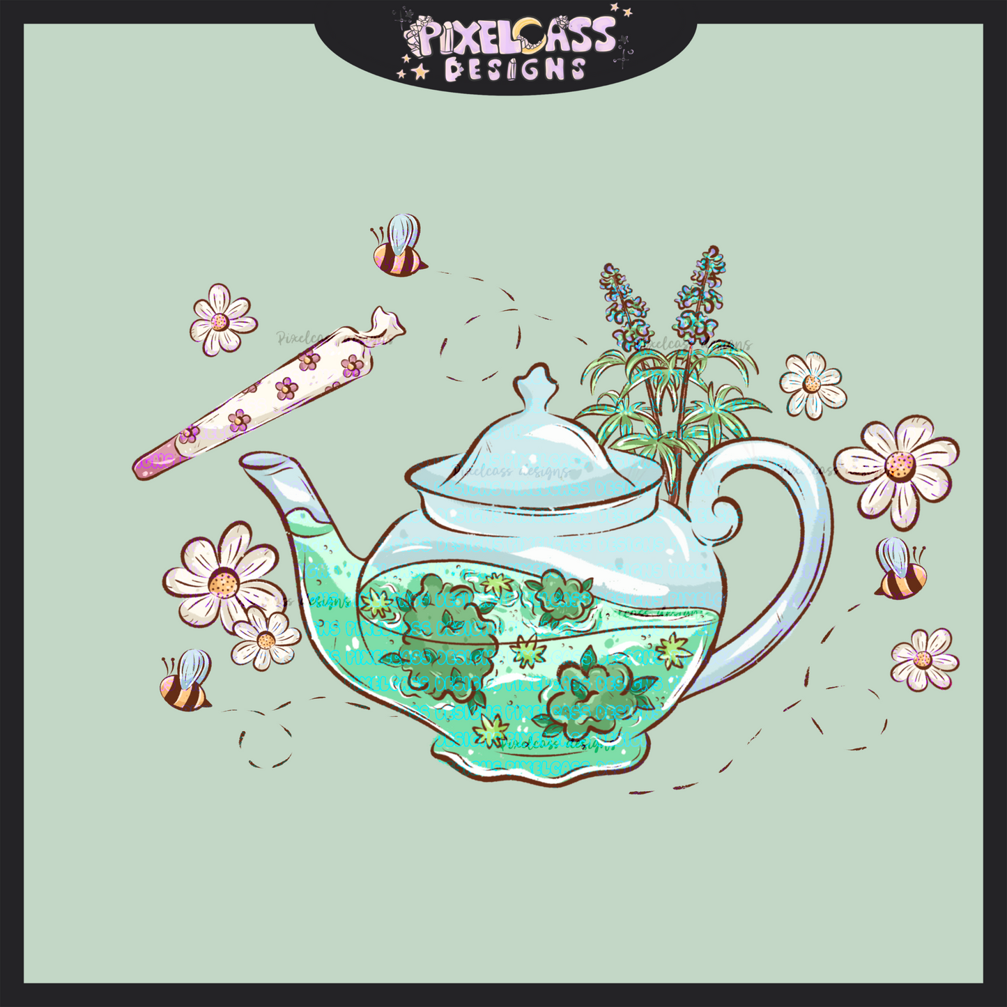 Weed Tea PNG SUBLIMATION