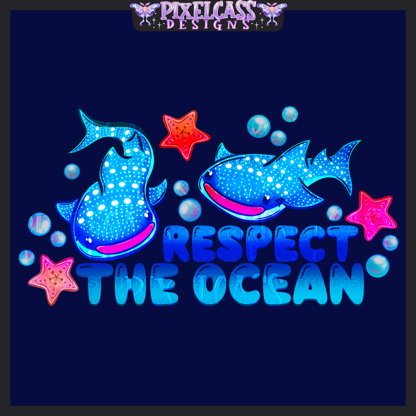Whale Sharks [Mystery Re-Color] PNG SUBLIMATION