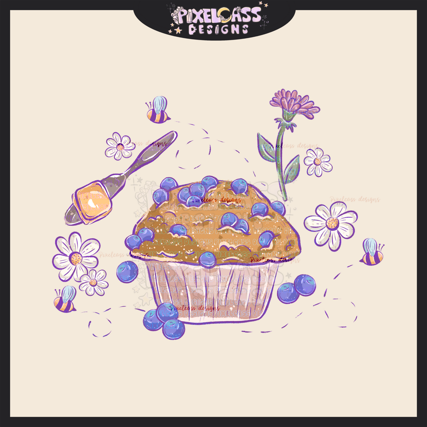 Whimsical Muffins PNG SUBLIMATION