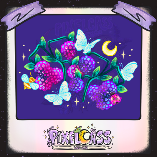 Whimsical Wildberries PNG SUBLIMATION