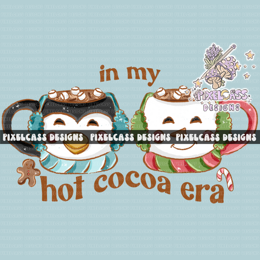 Hot Cocoa Era Mugs PNG SUBLIMATION