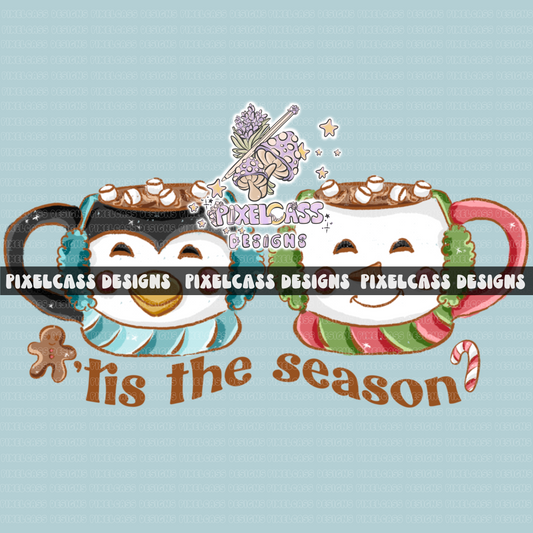 'Tis The Season Mugs PNG SUBLIMATION