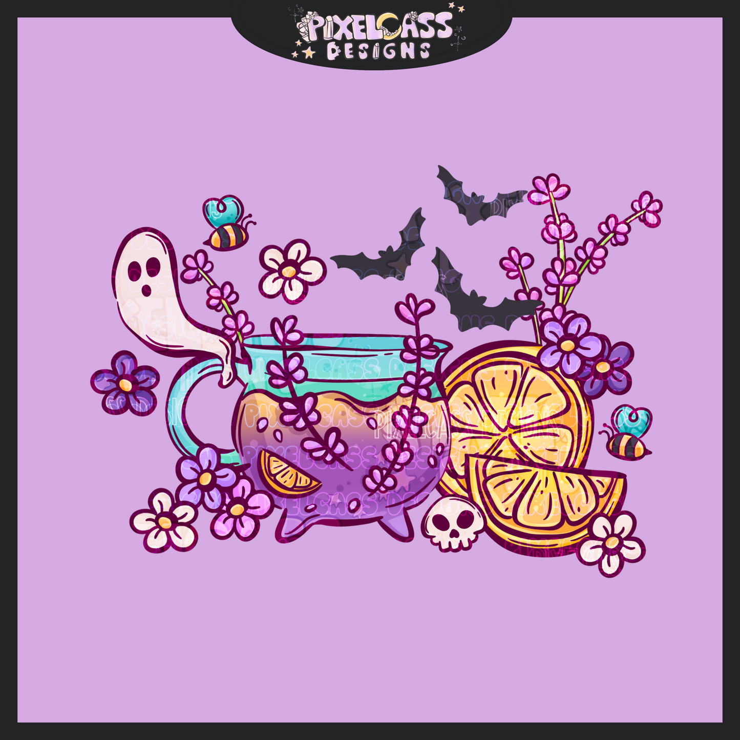 Witchy Lavender Lemonade PNG SUBLIMATION