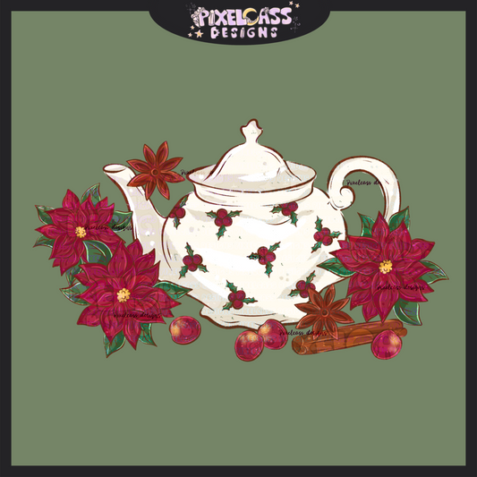 Yule Tea Time PNG SUBLIMATION