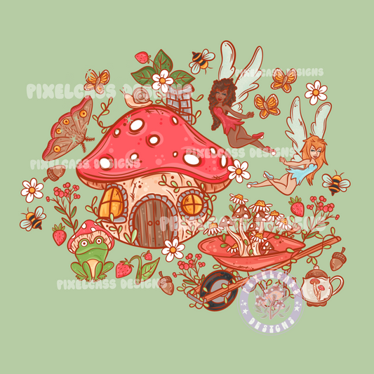 Fairy Garden PNG SUBLIMATION