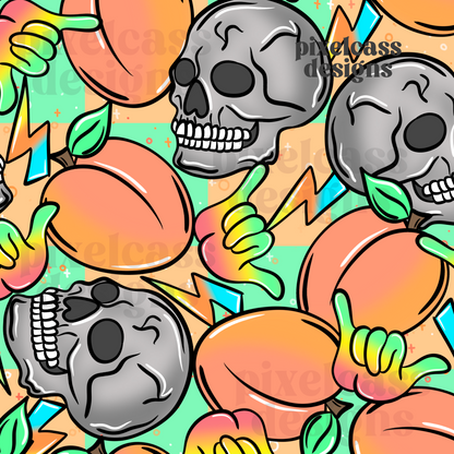 Peach Skulls
