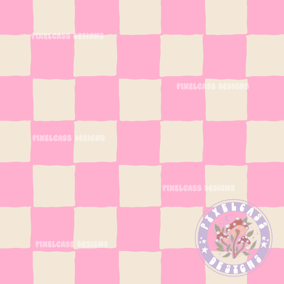 Pink Checks – pixelcassdesigns