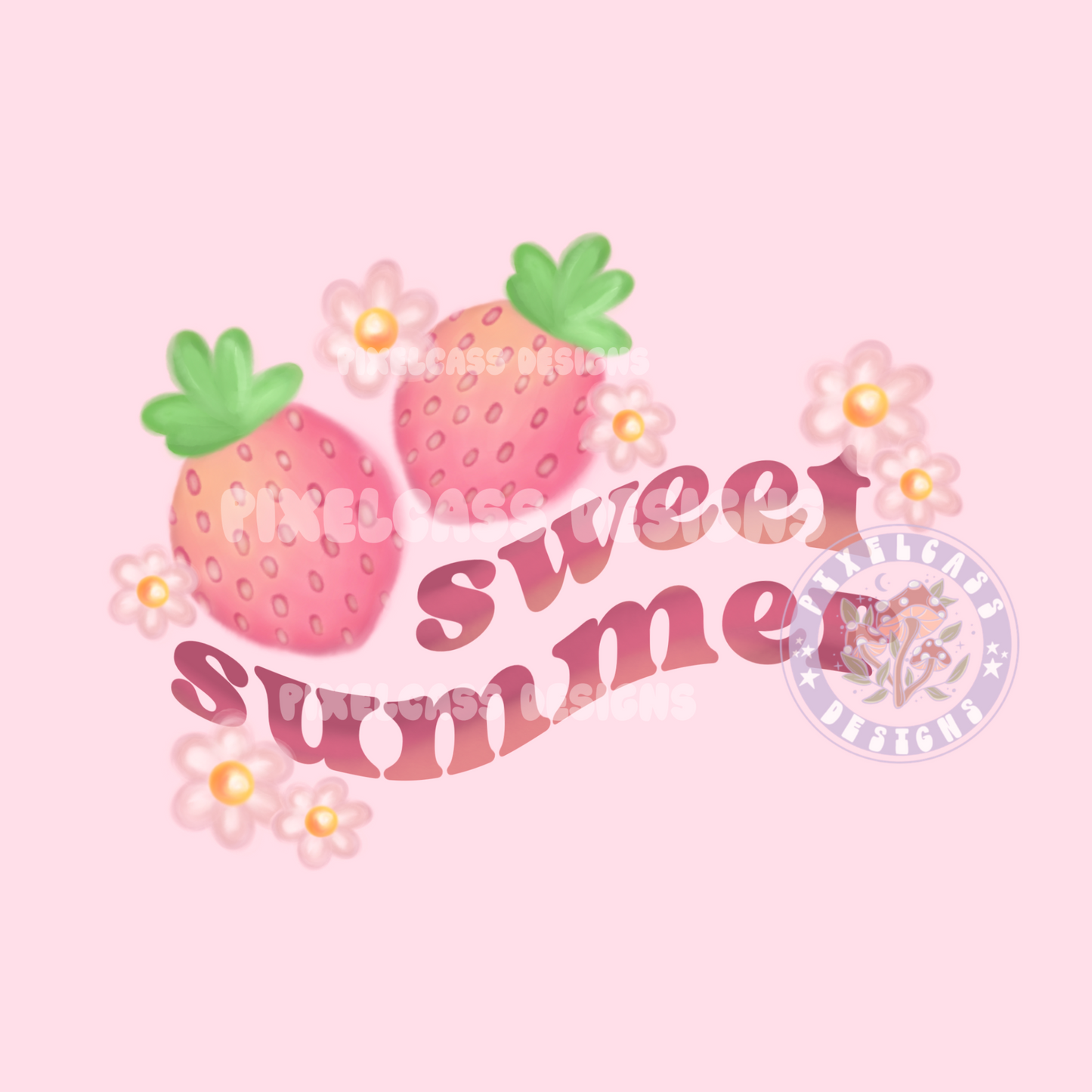 Sweet Summer Watercolor PNG SUBLIMATION